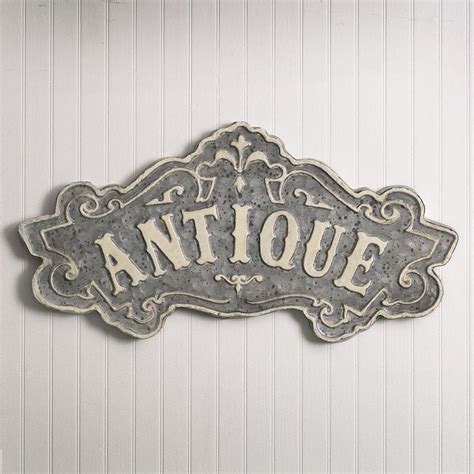 rustic vintage metal sign